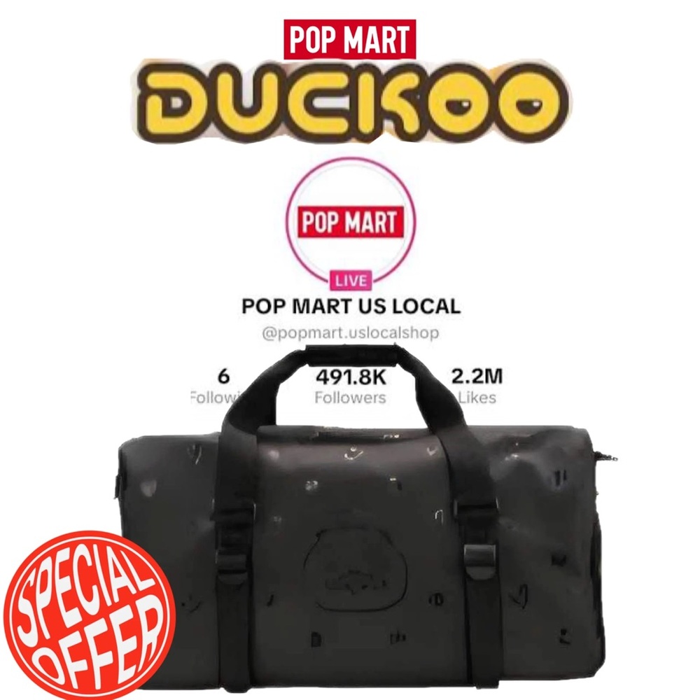 Black Duffel Bag - Duckoo